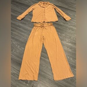 Neutral/tan SKIMS lounge PJ set, size medium